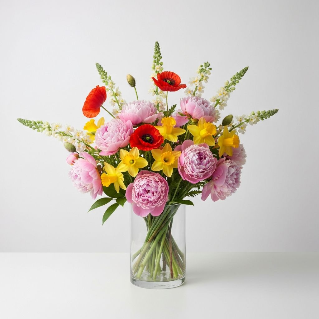 Professional flower packaging with ice packs